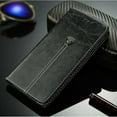 thumbnail image 1 of Luxury Magnetic Flip Cover Stand Wallet Leather Case For iPhone 12 / 12 Pro (Black), 1 of 7