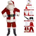 thumbnail image 1 of Disfraz de Papá Noel para hombre, disfraces de Navidad y Año Nuevo, conjunto clásico de lujo para adultos, trajes de juego de rol para fiesta de carnaval, 2022, 1 of 4