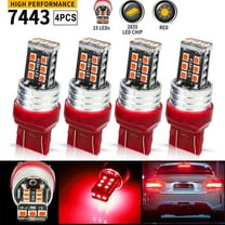 Ryhampaper 4Pack 15 LED Bulb 7443 7440 Pure Red Brake Stop Light Tail Parking Light Bulbs Replacement Lamp for brake lights tail lights