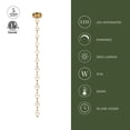 thumbnail image 3 of Alora Lighting PD321712NB-RT Marni 86" Wide 3000K Led Linear Pendant - Brass, 3 of 7