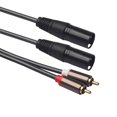 thumbnail image 1 of 1.5m 4.9ft Dual XLR Male to Dual RCA Male Plug Audio Signal Patch Cable, 1 of 8
