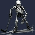 thumbnail image 3 of CafePress - Skeleton Playing Hockey Facing - Kids Hooded Sweatshirt, Classic Hoodie, 3 of 4