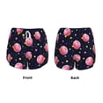 thumbnail image 3 of Balery Cartoon Donut Planets Pantalones cortos deportivos para mujer con forro y dos bolsillos, elásticos, para entrenamiento, gimnasio, yoga-Large, 3 of 7