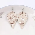 thumbnail image 2 of Boho Paisley Flower Teardrop Pinched Leaf Hook Earrings for Women Spring Jewelry, 2 of 2