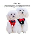 thumbnail image 4 of Linyer Puppy Harness Leash Set Dog Cat Escape Proof Collar Bowtie Breathable Suit Mesh Clothes Hauling Cable Easy Control Pet Vest Black grid/S, 4 of 8