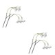 thumbnail image 4 of Planta de flores artificiales Bewildely decorativas de simulación de flores falsas de PU 2 piezas, 4 of 6