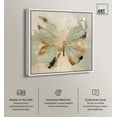 thumbnail image 2 of Sage Butterfly Colorful Canvas Wall Art by Art Remedy, White Floater Frame, 30"x30", 2 of 7