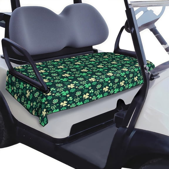 St. Patrick's Day Irish Pattern Golf Cart Seat Protector 51"x31" Universal Front Seat Towel Blanket Protector Secure Fit