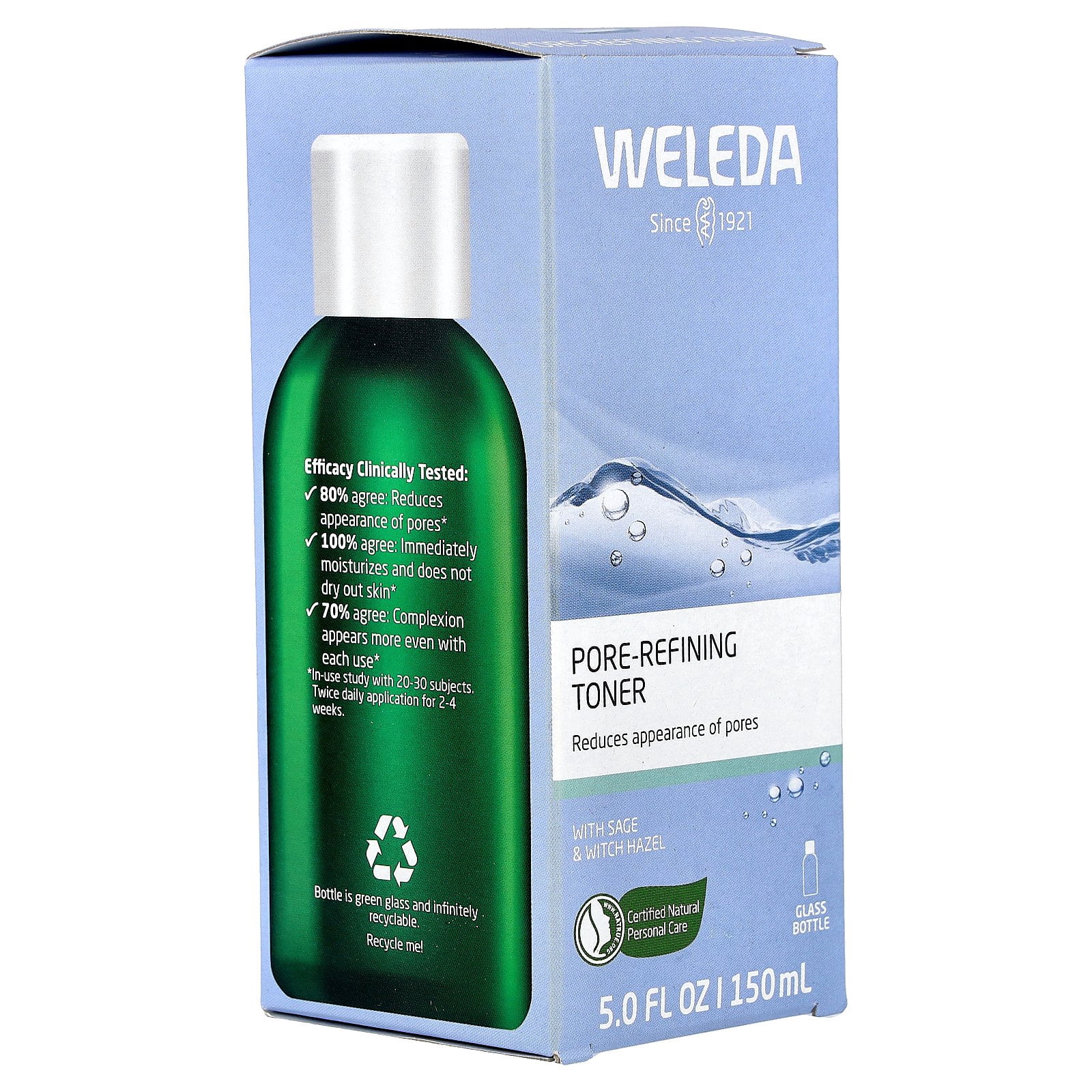 Weleda Pore Refining Toner With Sage & Witch Hazel, 5 fl oz (150 ml)