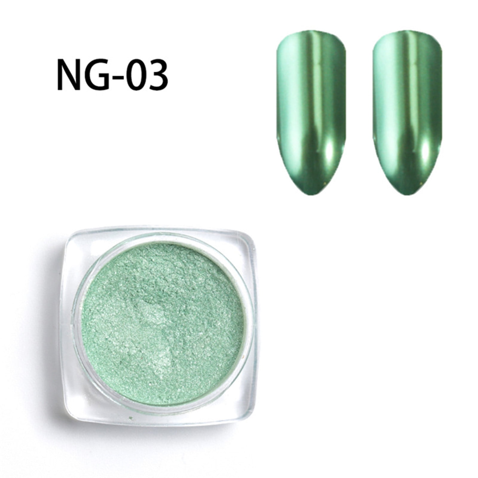 ASEIDFNSA Nail File Set Dip Base Activator And Top Coat 6 Color Metallic Solid Magic Mirror Powder Mirror Titanium Powder Nail Polish Super Bright Flash Powder Non Flying Powder 2G