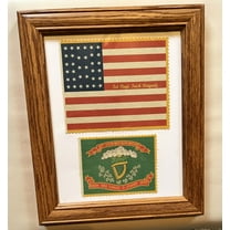 34 star Civil War Flag Set, 69th New York, Irish Brigade Wall Art, Wall Decor
