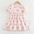 thumbnail image 4 of CYRBOKO Girls Summer Dresses, Sleeveless A-line Comfortable Crew Neck Casual Dresses Pink Size 5-6 T, 4 of 8
