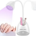 thumbnail image 1 of LED Mini Nail Lamp 36W USB Rechargeable Portable Nail Dryer with Nail Accessories Storage 360° Rotation Quick Drying Nail Polish Lamps for DIY Gel Nail Polish Home Nail Salon, 1 of 9