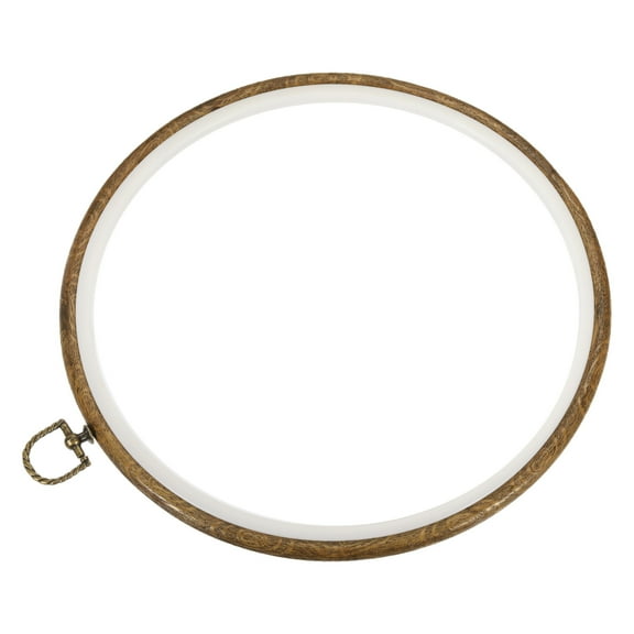 Uxcell 10" Rubber Round Embroidery Hoop Frame Cross-Stitch Ring, 2 Pack
