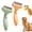 #B,2PCS, variant on Dematting Comb for Dogs and Cats, Undercoat Rake Pet Brush for Long Hair, Dual-Sided Pet Grooming Brush Removes Tangles Knots and Loose Fur, Deshedding Grooming Tool (Lemon Yellow)