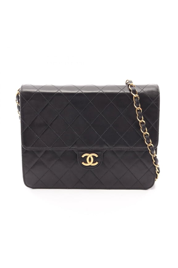 Pre-Owned Chanel Matelass Single Flap Push-Lock Shoulder Bag/Handbag, Lambskin Leather,...
