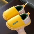 thumbnail image 2 of Vedolay Slippers for Kids Girl's Boy's Cute Plush Warm Slippers Indoor House Winter Shoes Yellow,22, 2 of 5
