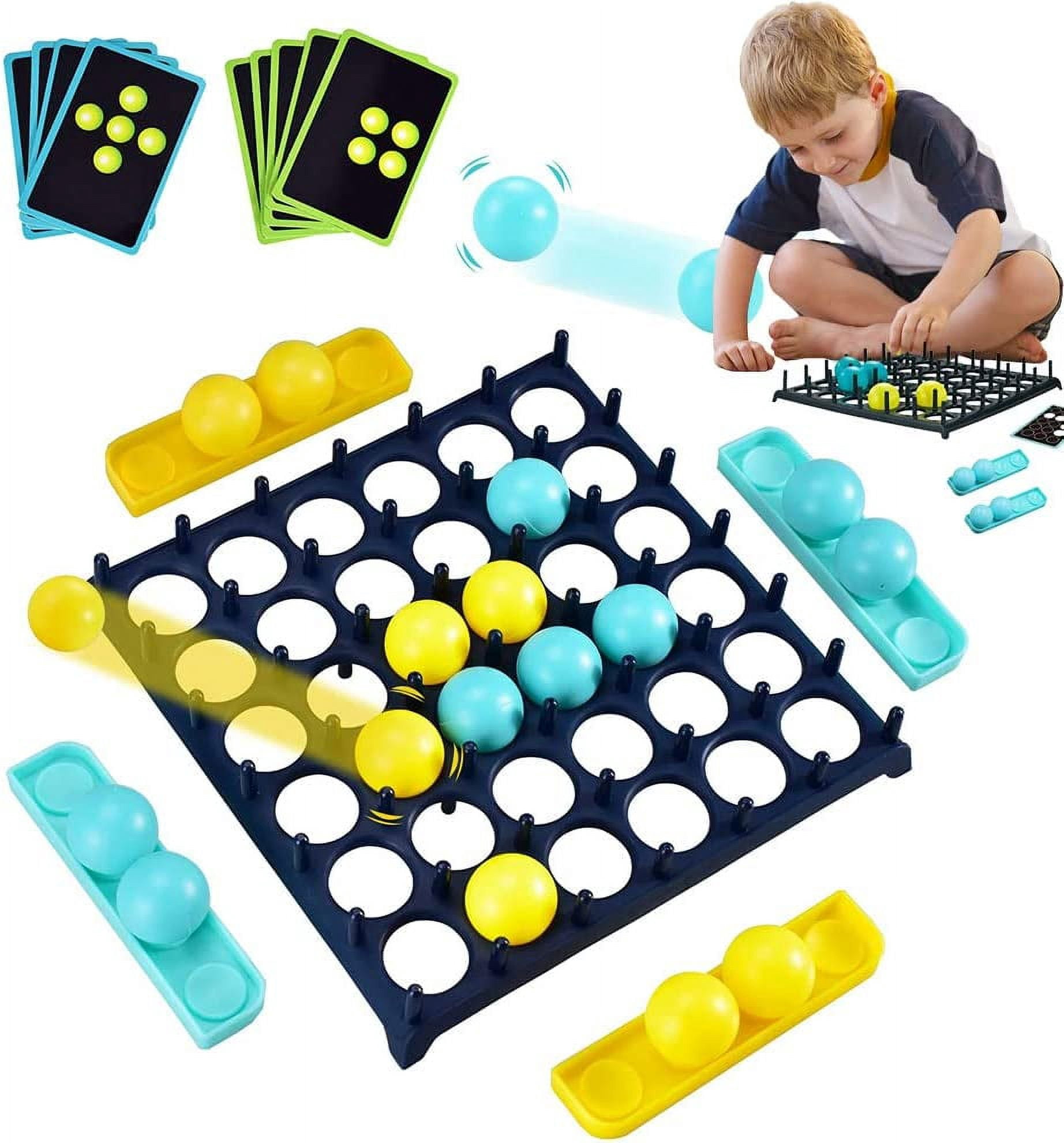 Jumping Ball Table Game, Funny Jumping Ball Tabletop Game, Family Party Board Games Bouncing Ball Game for 2-4 Players