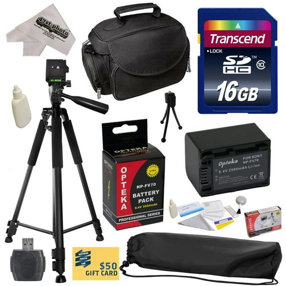 Best Value Kit for Sony PJ10 PJ26V PJ30V PJ50V PJ200 PJ230 PJ260 PJ320 PJ340 PJ380 PJ390 PJ420 PJ430 PJ430V PJ510 PJ540 PJ580V PJ650V PJ710V PJ760V PJ790V PJ810 HXR150E XR155 XR160 XR260V XR350 XR350E