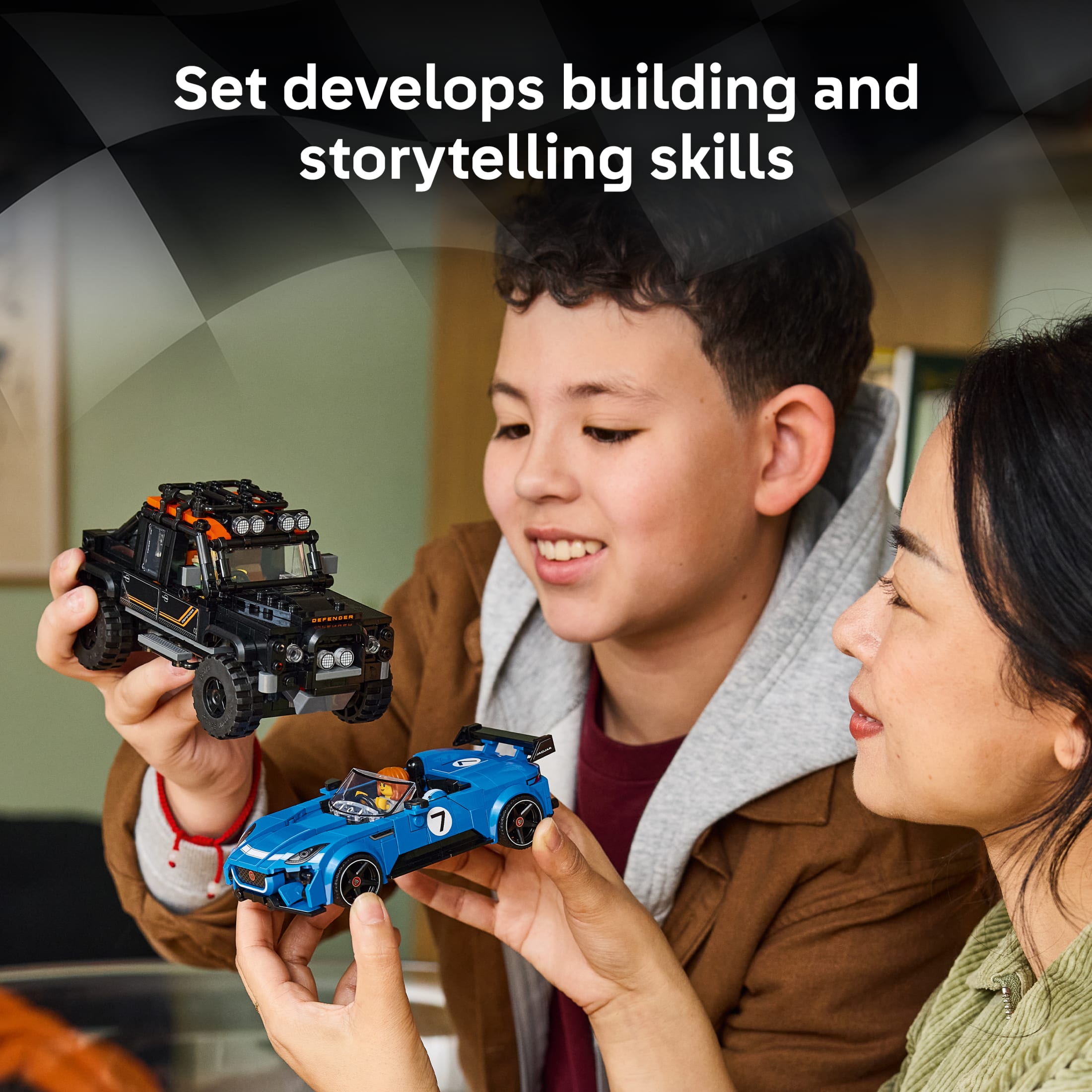 LEGO Speed Champions Jaguar Project 7 y Land Rover Defender - Juguete de Construcción para Niños y Niñas, Mayores de 10 Años - Auto de Juguete para Niños - Características Detalladas - Regalo para Cumpleaños - 77264 5