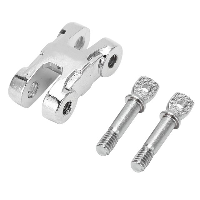 Ganchos de remolque de roca para cabrestante, grilletes de cabrestante para remolque de parachoques delantero y trasero de Metal, accesorio para coche RC plateado
