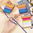 thumbnail image 3 of 24 Yards 12 Colors Rick Rack Trim Ribbon 5mm Wave Sewing Bending Fringe Trim Woven Fabric Lace for DIY Sewing Crafts Clothes Dress Embellishment Gift Wrapping Party Decoration, 3 of 8