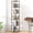 Rustic Brown and Black, variant on 5Tier Rotating Bookshelf, Spinning Bookshelf Tower,360° Display Space Saving Standing Round Swivel Bookcase Corner Storage Organizer for Bedroom Living Room Office,Black