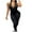 Black, variant on Kaemgyyd Women's Halter Romper Backless Deep V Neck Stretchy Workout Shapewear Sleeveless Slim Butt Lifter Leggings Jumpsuit