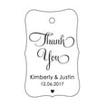 thumbnail image 1 of 100 Pcs Merci Personnalisé Hang Tags Personnalisé Cadeau de Faveur de Mariage Papier Tags, 1 of 1