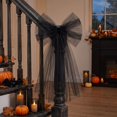 thumbnail image 2 of Virelaxpo Sheer Mesh Bow Decoration with Flowing Ribbons, Layered Hanging Bow Ornament for Christmas Tree Wedding Party Home Decor, 2 of 5