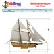 thumbnail image 3 of Barco para Ensamblar SailBoatNewport 3Pzas Newport 1:70 41x22.5x6cm Madera Café Claro., 3 of 5
