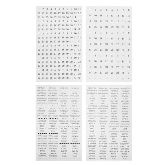 Raindrops 4 Sheets of Planner Stickers Journal Stickers Daily Planner Stickers To Do Accessories