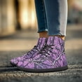 thumbnail image 2 of POLERO Women's Purple Camo Hunting High Tops Tennis Shoes for Ladies PU Leather Non Slip Training Athletic Shoes High Mid Ankle Walking Sneakers Comfort Work Office Hiking Sneaker for Women, 2 of 7