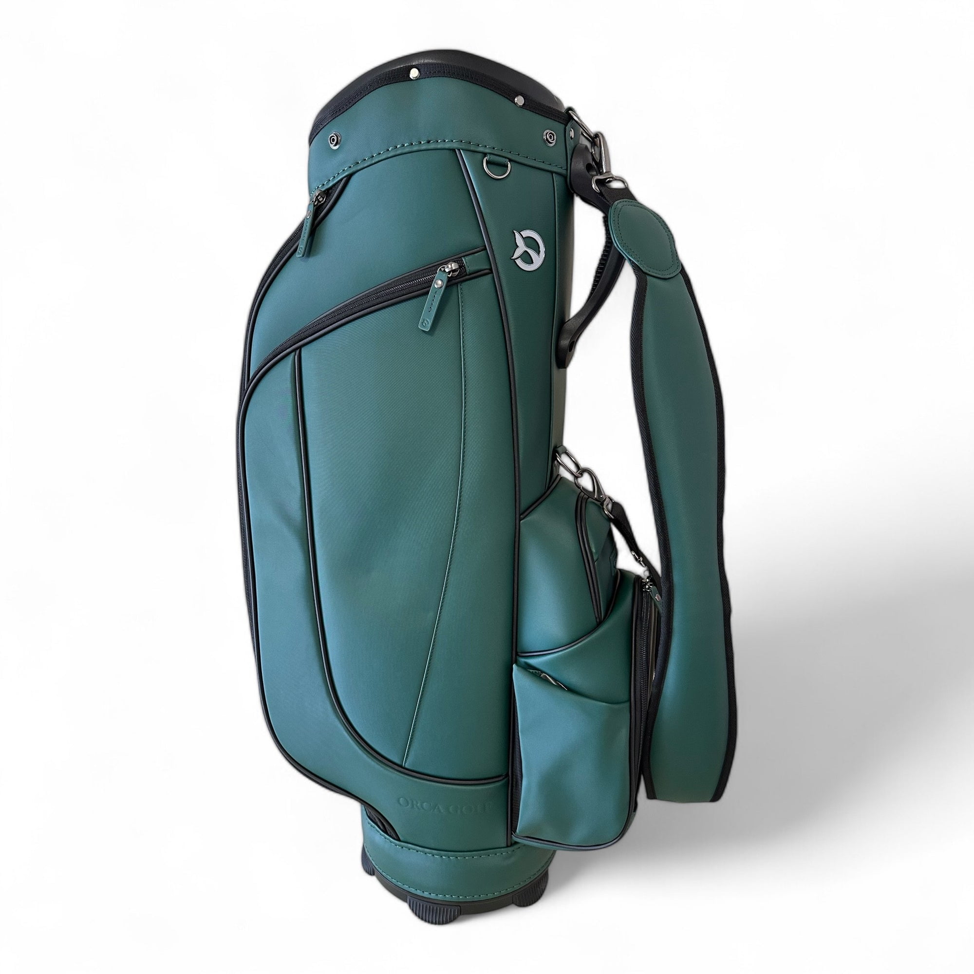 NEW Orca Golf SpyHop Synthetic Leather Cart Bag 6-Way Top - Deep Sea Emerald