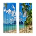thumbnail image 2 of EGNMCR Trendy Printed Patterns With A Strong Decorative Look Light Blocking Curtains For Dorm Rooms Polyester Curtains, 2 of 6