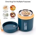 thumbnail image 4 of Insulated Food Jar For Adult with Foldable Spoon, 16oz Hot Food Container for Lunch For School Office Picnic Travel, 4 of 7