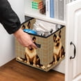 thumbnail image 5 of Pixel Dog Large Capacity Foldable Storage Basket Toy Box with Handle, 10.8"x10.5"x10.6, 5 of 6