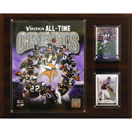 - C&I Collectables NFL 12x15 Minnesota Vikings All-Time Great Photo Plaque