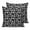 Black White, variant on Beige White Leaves 18x18 Pillow Covers Set of 2, Spring Pastoral Rustic Botanical Throw Pillow Covers Decorative Couch Cushion Case, Microfiber Square Pillowcases for Bedroom Car Living Room