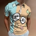 thumbnail image 2 of Heartstopper Hi Men Zipper T-shirt Summer Casual Short Sleeve T-shirt Top, 2 of 7