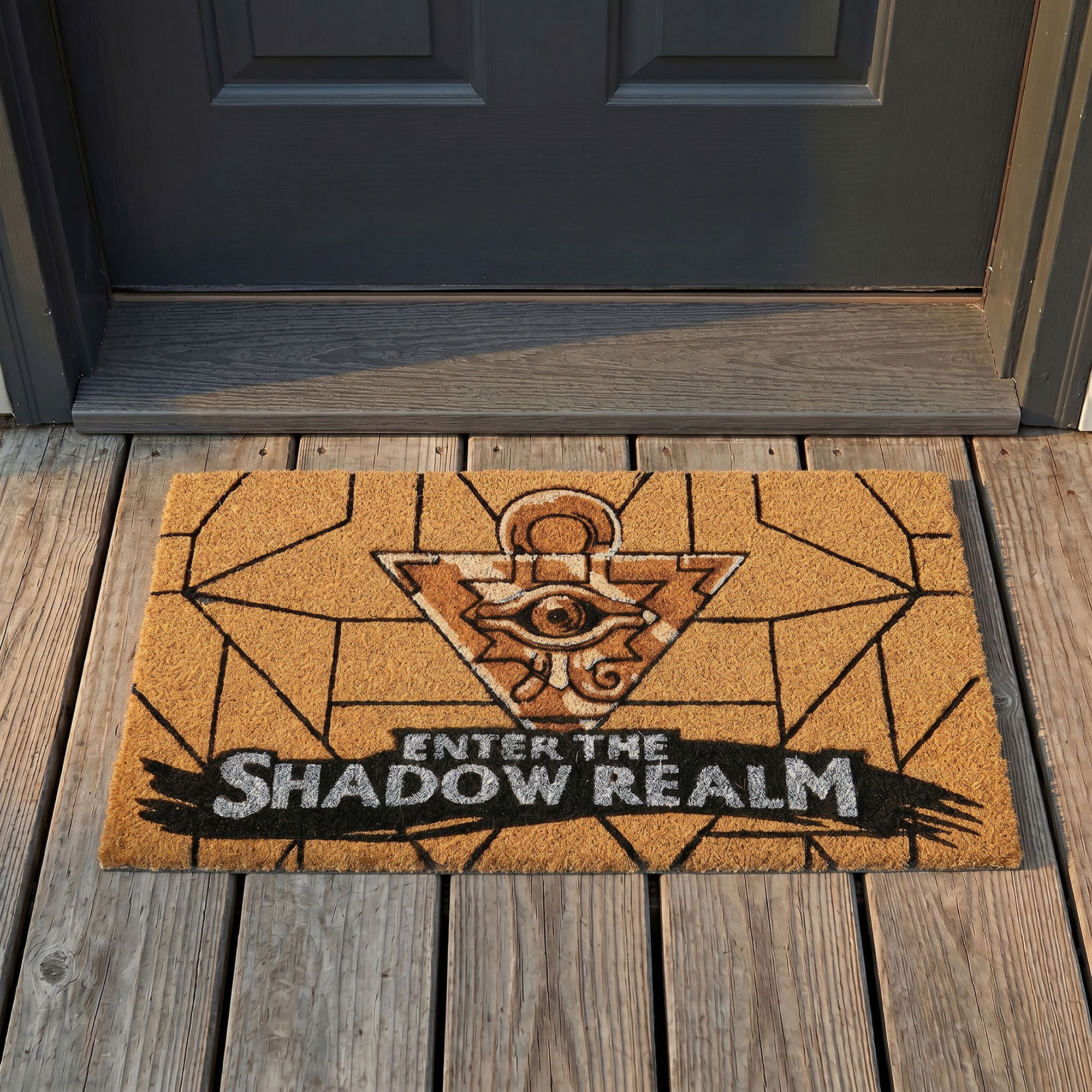 Pyramid America: Yu-Gi-Oh: Enter the Shadow Realm - 29 x 17" Doormat - Non-Slip Coir Rug, In-Outdoor-Entryway Decor, Anime Fan Collectible, Licensed