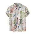 thumbnail image 2 of Summer Hawaiian Shirts for Men Vintage,Men's Short Sleeve Button Down Vintage Bowling Shirts,Hawaiian Casual Printed Beach Shirt Summer Regular Fit Top,Mens Floral Beach Shirts Wrinkle Free, 2 of 8
