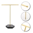 thumbnail image 3 of MasteelfCA 1Pc Marbling Pattern Earring Display Rack Necklace Jewelry Storage Rack, 3 of 8