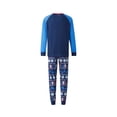 thumbnail image 4 of Nituyy Ensembles de Pyjamas de Noël Assortis pour la Famille, Hauts à Manches Longues et Col Rond avec Imprimé Lettre + Pantalons Imprimés Élan Flocon de Neige Père Noël Vêtements de Détente, 4 of 6
