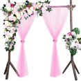 thumbnail image 1 of CNKOO 1 Panel Fiber Sheer Backdrop Curtain Arch Drapes Wrinkle-Free 5ft x 9.2ft, 1 of 24