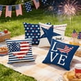 thumbnail image 7 of 4th of July Throw Pillow Covers,Patriotic Cushion Cover,Memorial Day Independence Day Pillow Cases for Home Outdoor Sofa Couch Decorations, 7 of 7