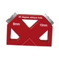 thumbnail image 4 of Woodworking Dowel Jig Bloque Guía de Taladro para Tablero de Madera Kit de Ensamble Localizador de Orificio Central Fabricado en Aleación de Aluminio, 4 of 8