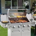 thumbnail image 2 of Monument Grills 4-Burner Propane Gas Grill with Clear View Lid, LED Controls, Side Burners, and Sear Zone, 2 of 25