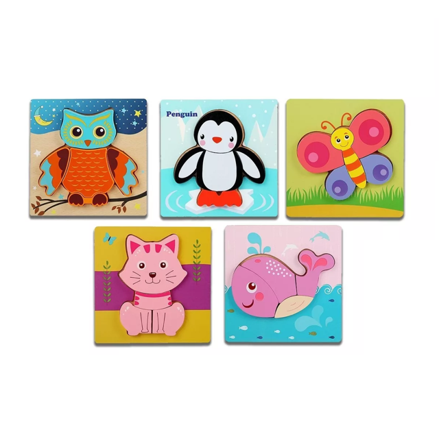5 Rompecabezas Figuras Surtidas Para Niños Pequeños