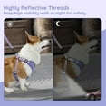 thumbnail image 5 of BELLA & PAL Dog Harness for Medium Dogs, Adjustable Reflective No Pull Step-in Dog Vest, Breathable Soft Mesh Harness and Leash Set for Small Medium Dogs, Lavender, XS, 5 of 8